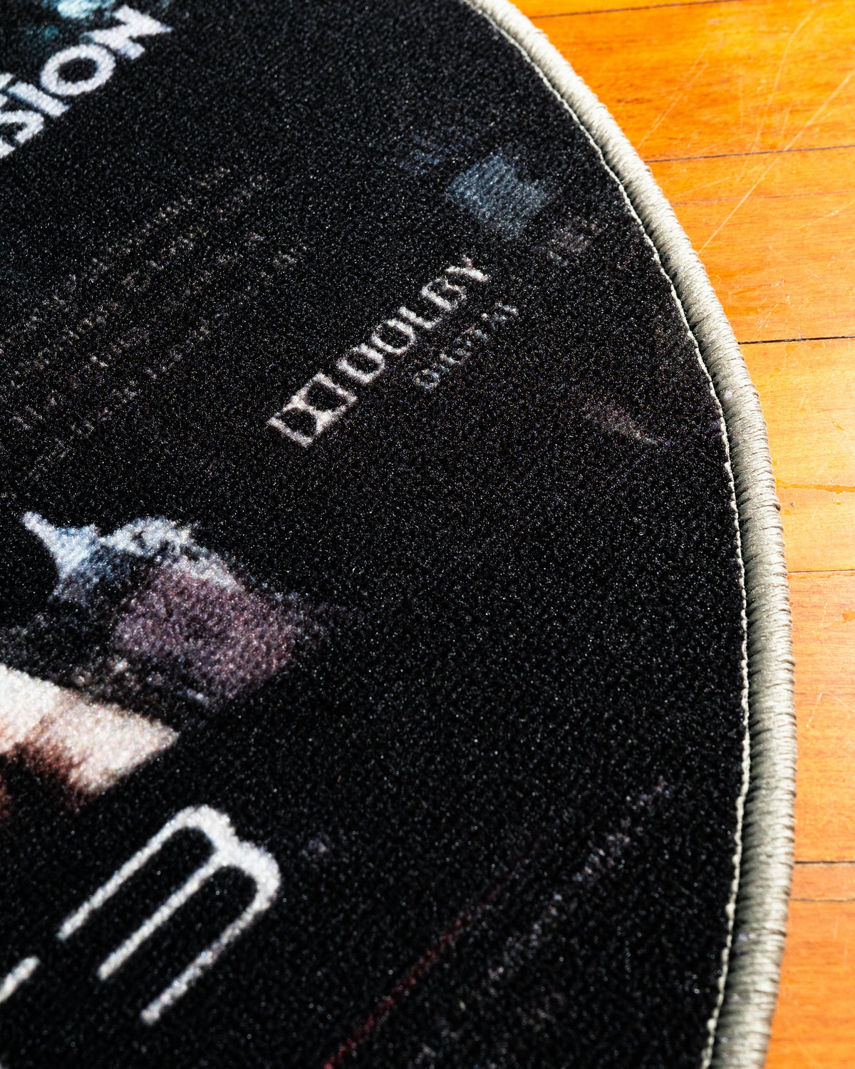 Black Ops disc rug detail shot