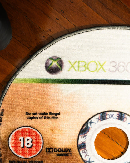 Modern Warfare 2 disc rug detail shot
