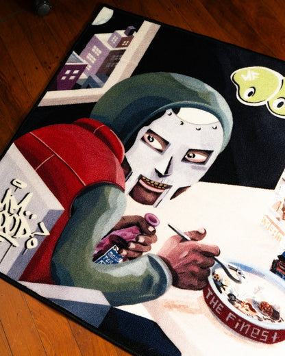 MF DOOM MM FOOD album rug detail shot