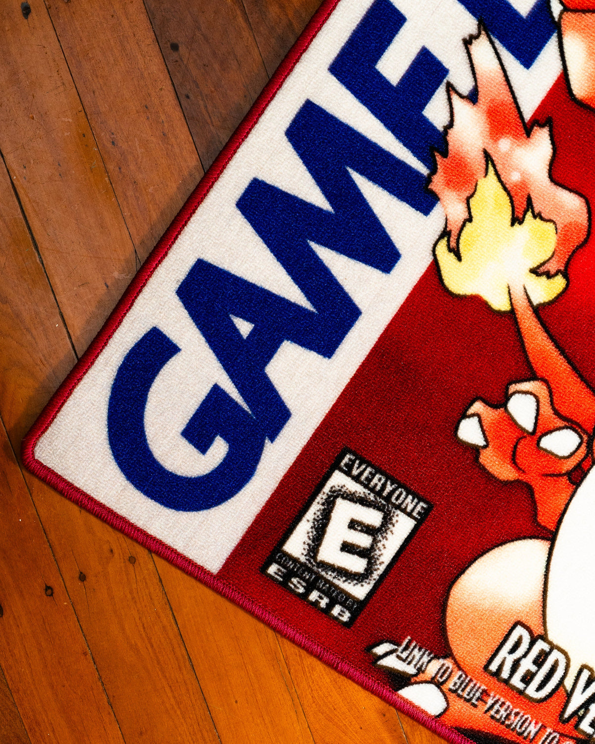 Pokemon Red box art rug full view