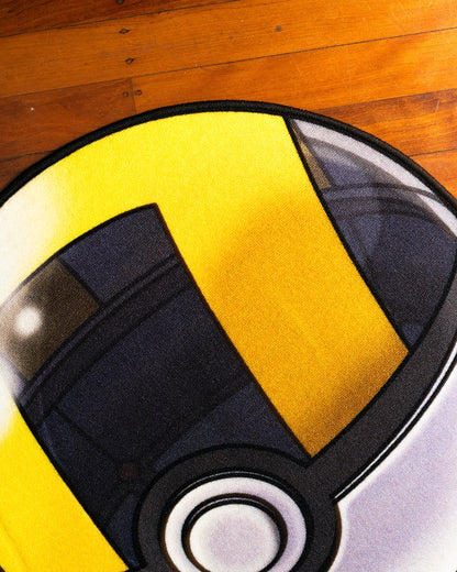 Ultra Ball round rug shown for scale in a room